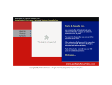 Tablet Screenshot of partsandsmartsinc.com